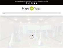 Tablet Screenshot of hapayoga.com